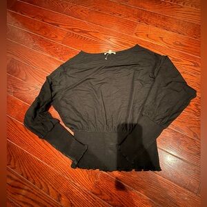 Madewell Black Long Sleeve Top